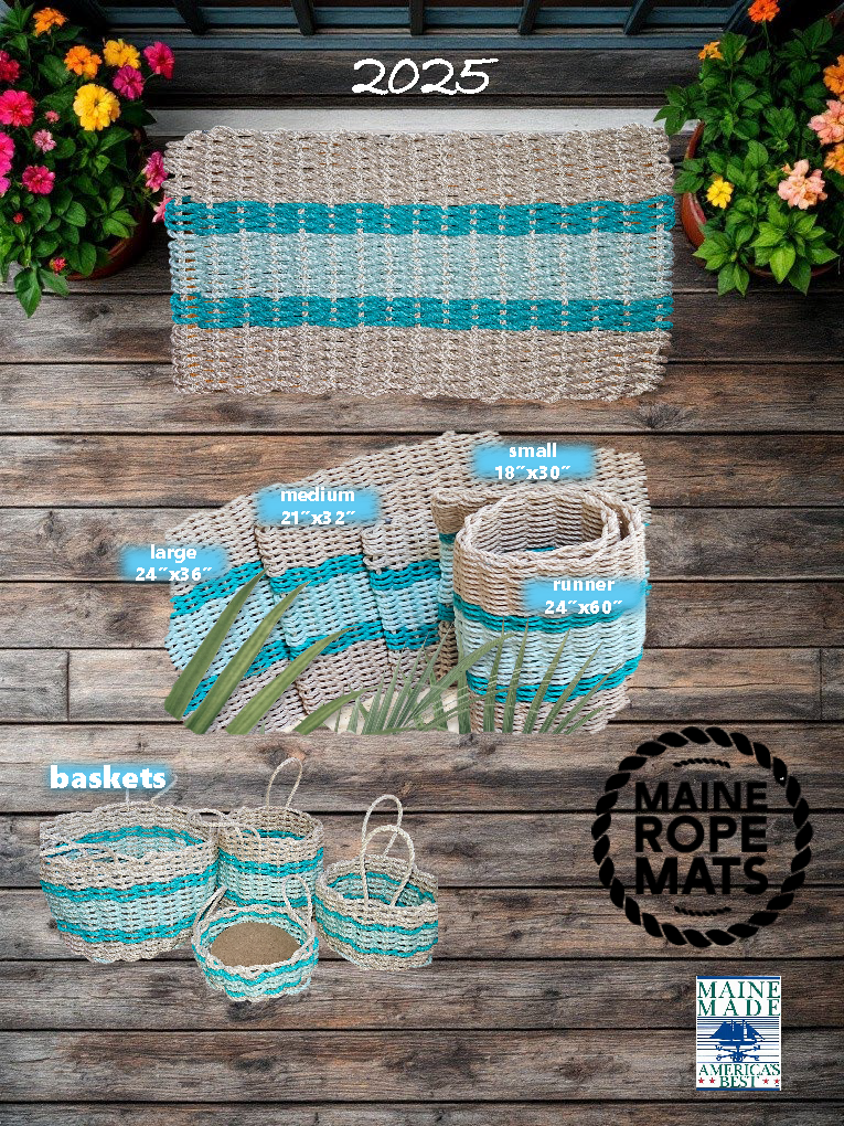 5s 815 The "Original" Handcrafted Woven Maine Lobster Rope Door Mat