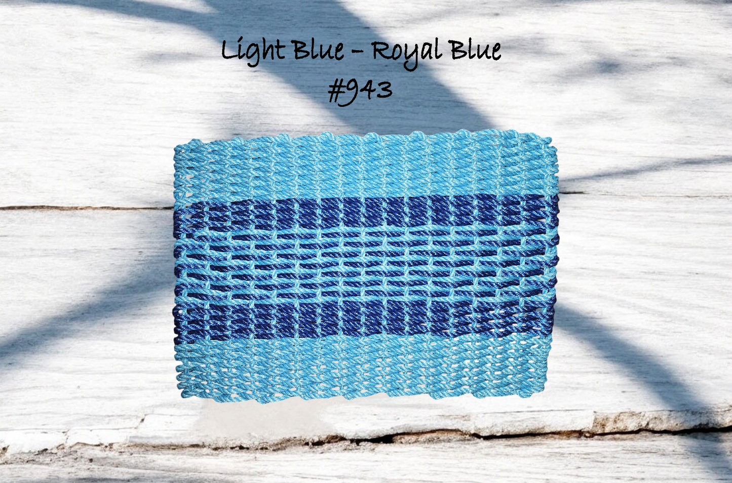 cw 943 The "Original" Handcrafted Woven Maine Lobster Rope Door Mat