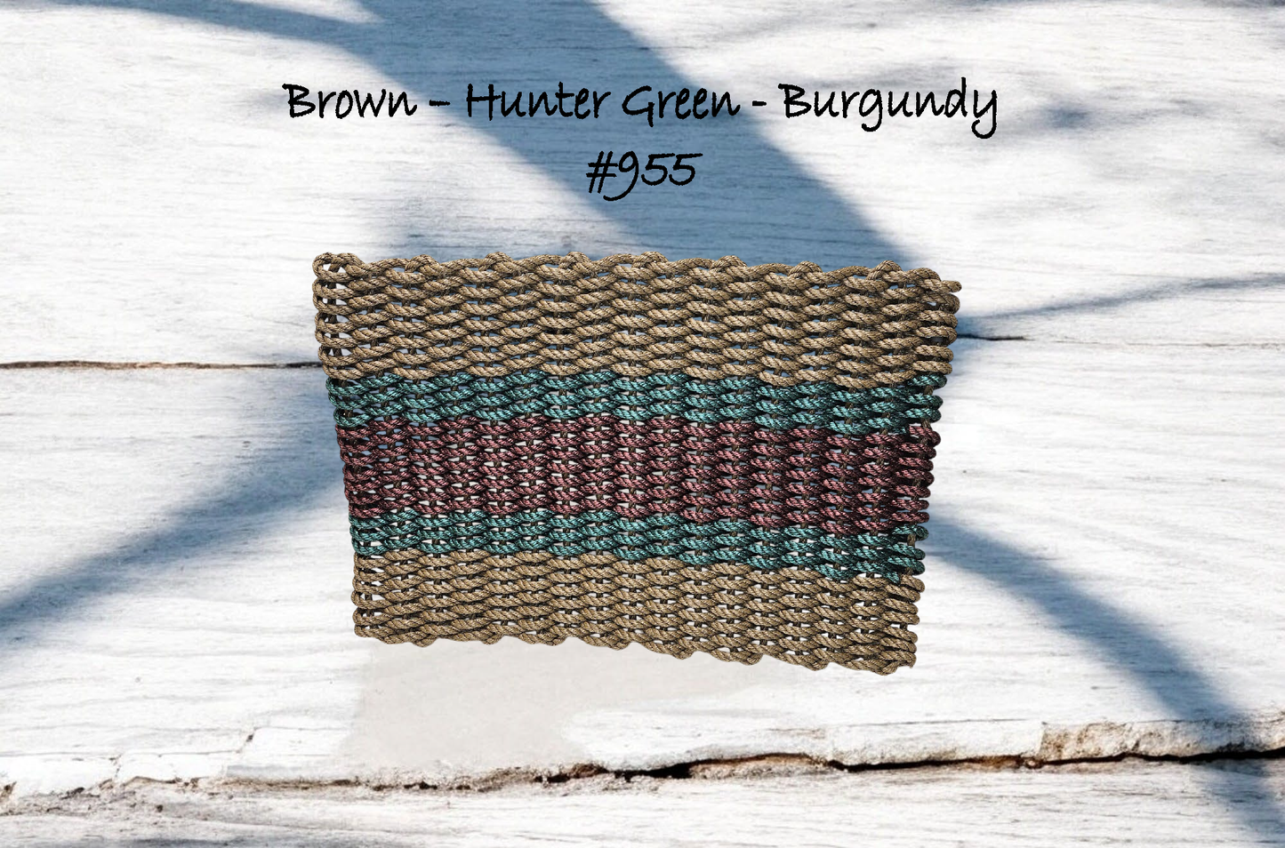 5s 955 The "Original" Handcrafted Woven Maine Lobster Rope Door Mat