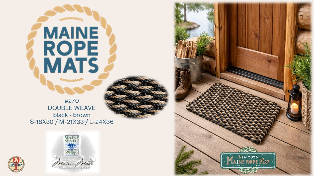 270 DW - Handcrafted Woven Maine Rope Door Mat