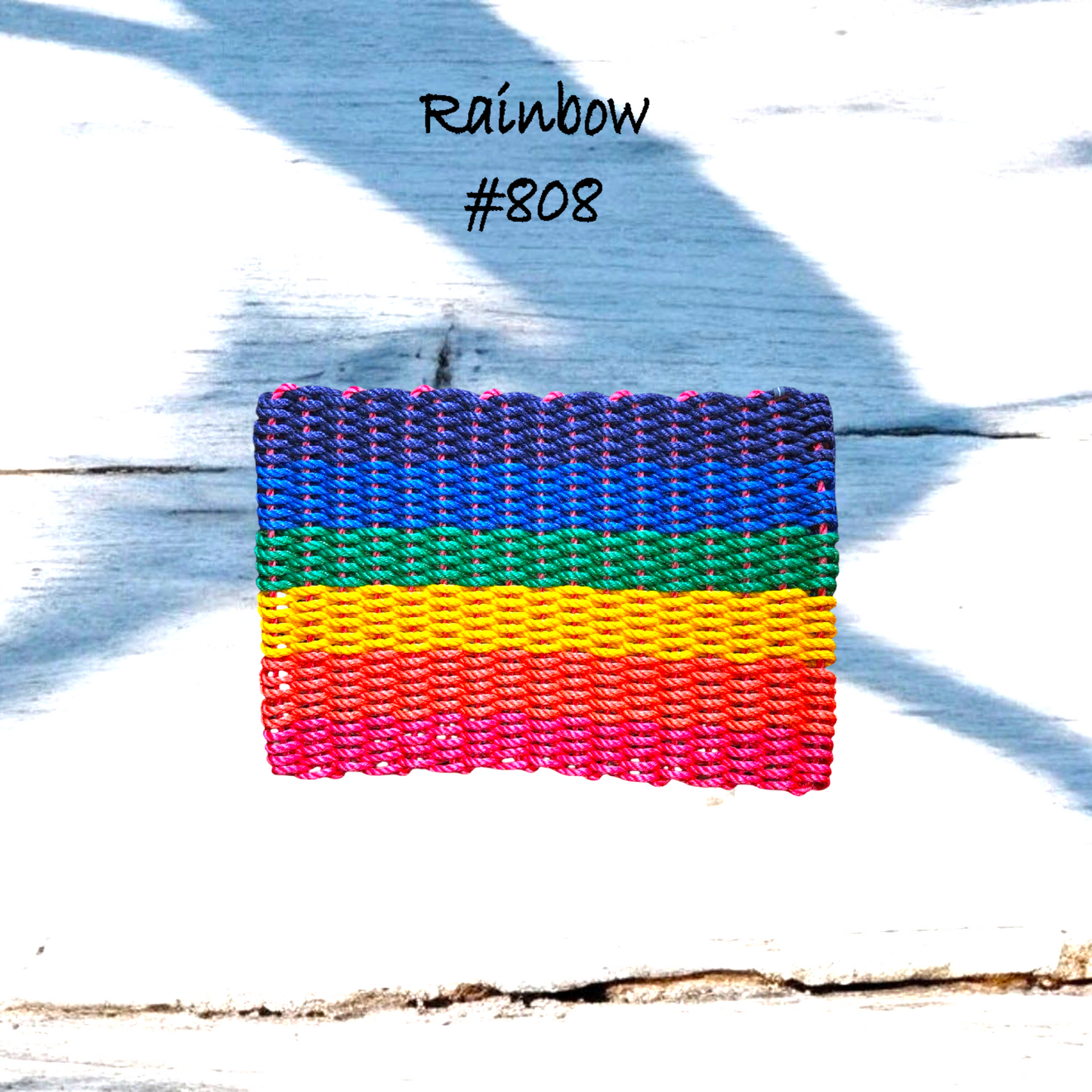 ms 808 The "Original" Handcrafted Woven Maine Lobster Rope Door Mat