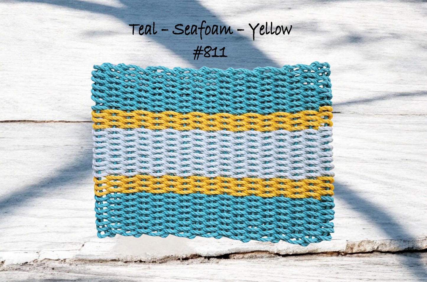 5s 811 The "Original" Handcrafted Woven Maine Lobster Rope Door Mat