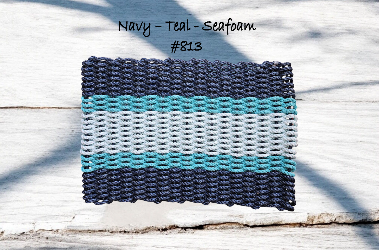 5s 813 The "Original" Handcrafted Woven Maine Lobster Rope Door Mat