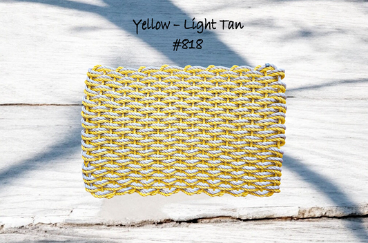 2w 818 The "Original" Handcrafted Woven Maine Lobster Rope Door Mat