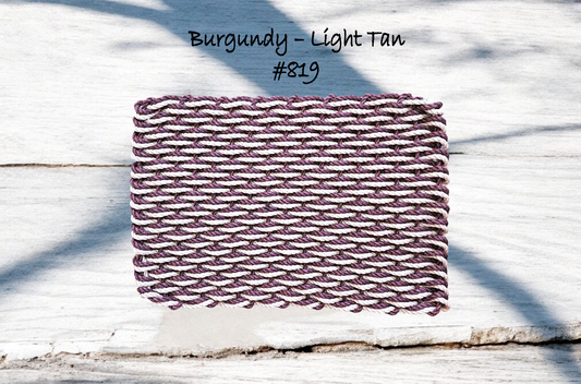 2w 819 The "Original" Handcrafted Woven Maine Lobster Rope Door Mat