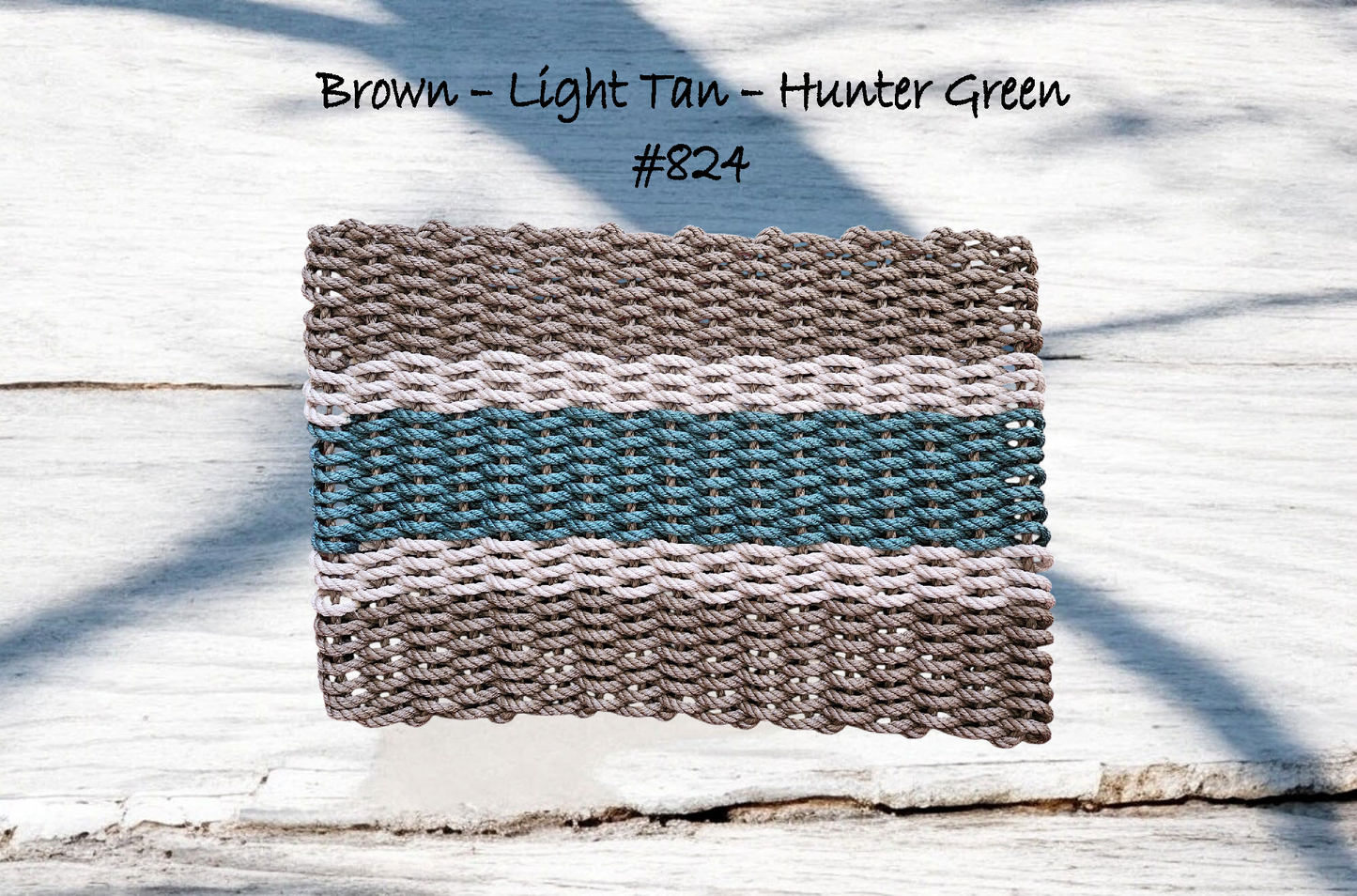 5s 824 The "Original" Handcrafted Woven Maine Lobster Rope Door Mat