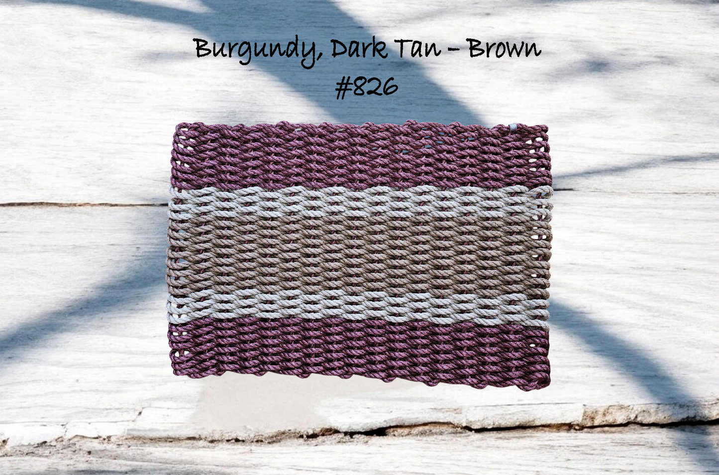 5s 826 The "Original" Handcrafted Woven Maine Lobster Rope Door Mat