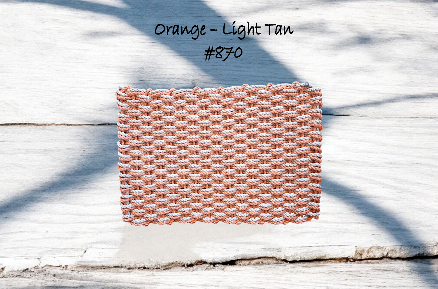 2w 870 The "Original" Handcrafted Woven Maine Lobster Rope Door Mat