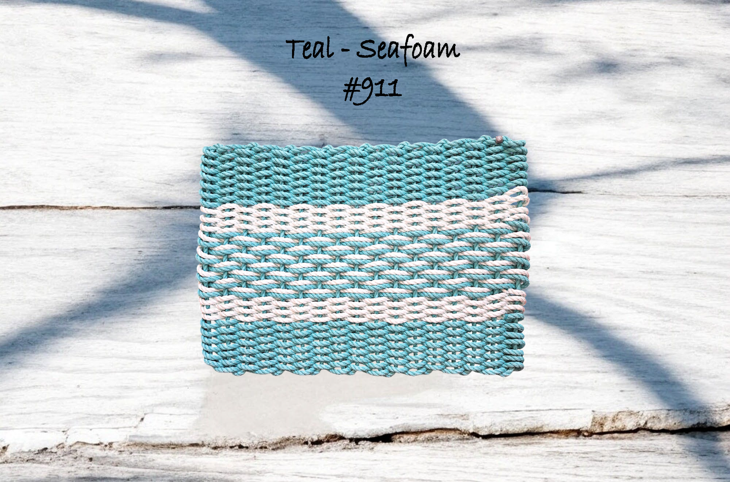 cw 911 The "Original" Handcrafted Woven Maine Lobster Rope Door Mat