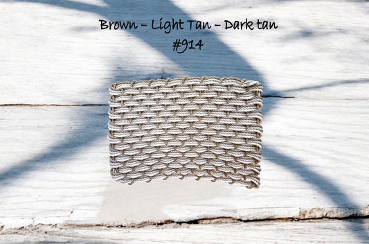 3w 914 The "Original" Handcrafted Woven Maine Lobster Rope Door Mat