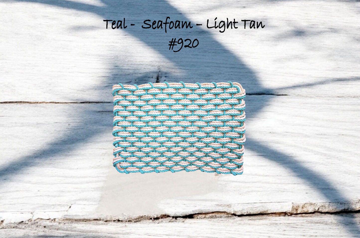 3w 920 The "Original" Handcrafted Woven Maine Lobster Rope Door Mat