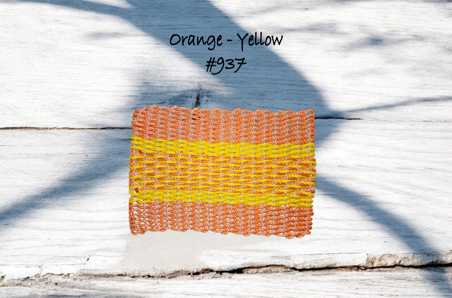 cw 937 The "Original" Handcrafted Woven Maine Lobster Rope Door Mat