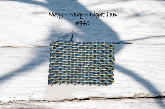 3w 940 The "Original" Handcrafted Woven Maine Lobster Rope Door Mat