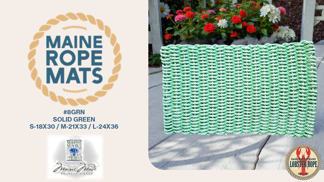 804 S - Handcrafted Woven Maine Rope Door Mat
