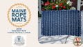 805 S - Handcrafted Woven Maine Rope Door Mat