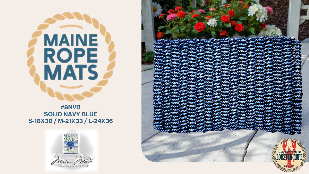 805 S - Handcrafted Woven Maine Rope Door Mat
