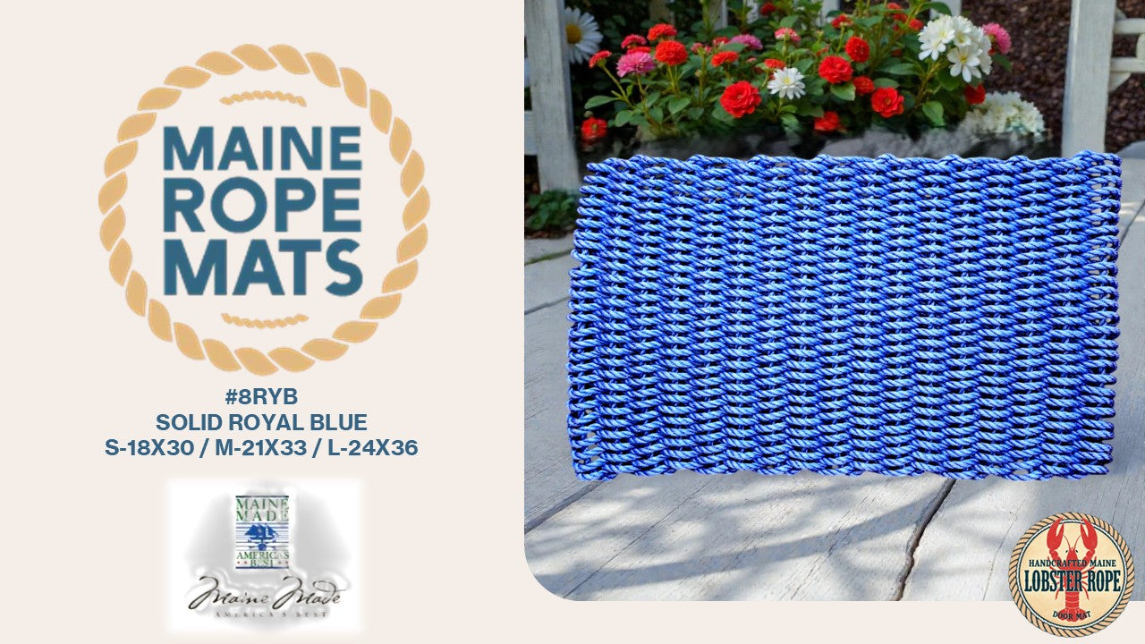 806 S - Handcrafted Woven Maine Rope Door Mat