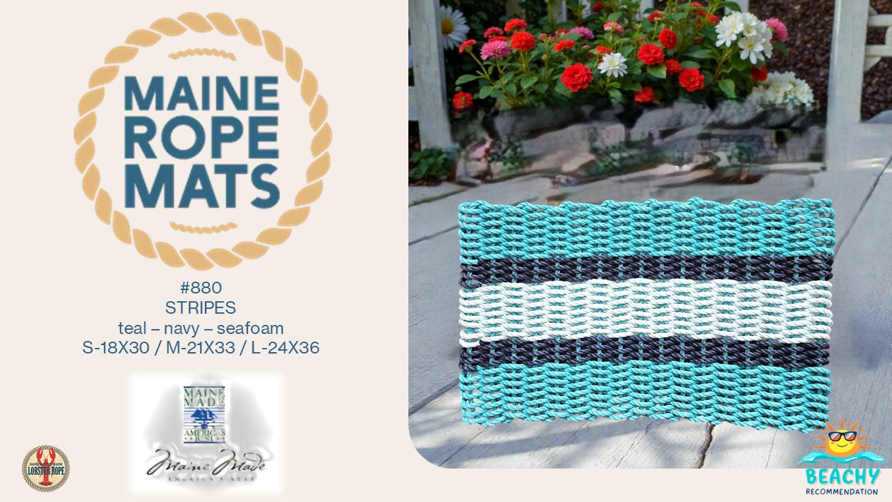 880 5S - Handcrafted Woven Maine Rope Door Mat