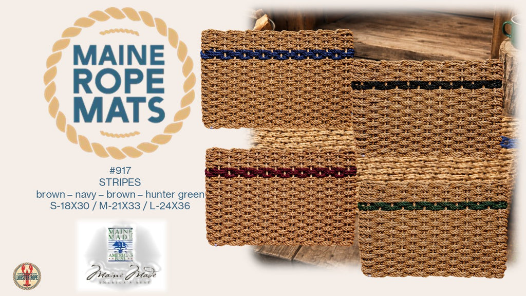 917 5S - Handcrafted Woven Maine Rope Door Mat