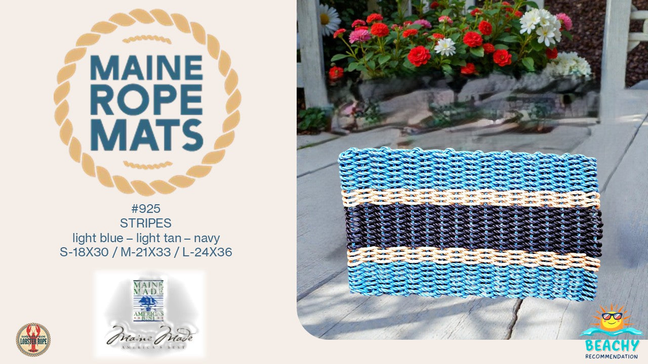 925 5S - Handcrafted Woven Maine Rope Door Mat