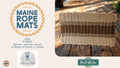 263 5S - Handcrafted Woven Maine Rope Door Mat