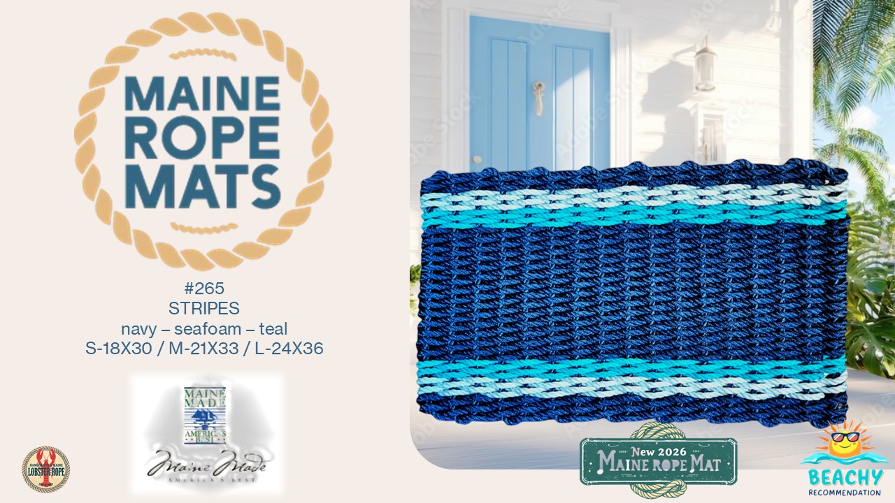 265 MS - Handcrafted Woven Maine Rope Door Mat