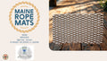 838 DW - Handcrafted Woven Maine Rope Door Mat