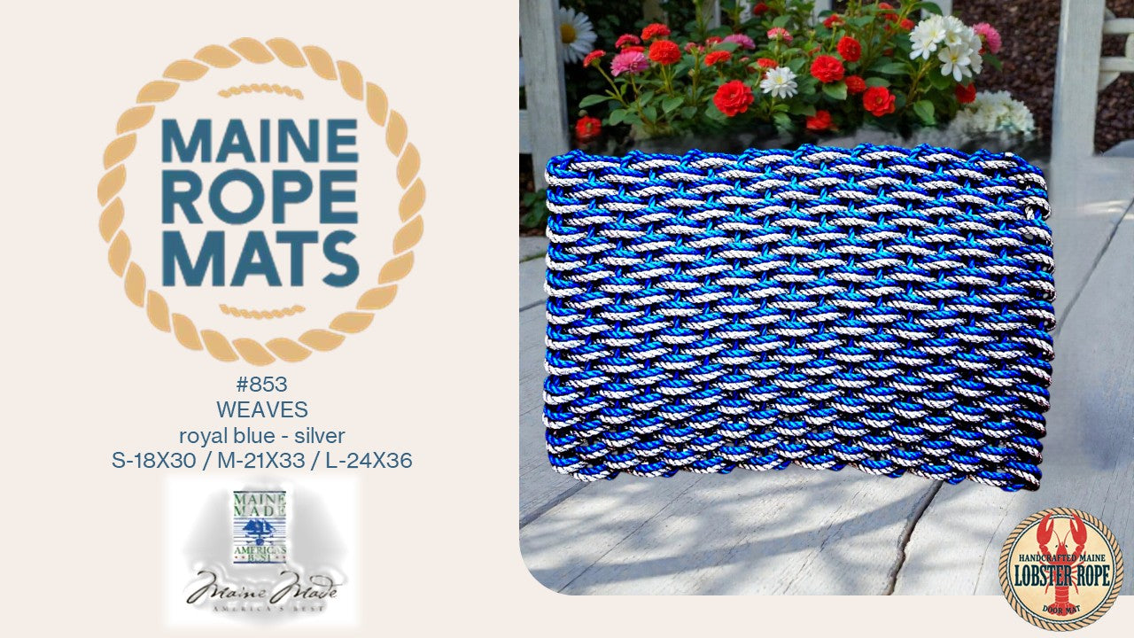 853 DW - Handcrafted Woven Maine Rope Door Mat