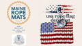 FLAG DECO MATS - Handcrafted Woven Maine Rope Door Mat