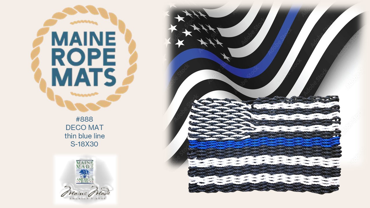 FLAG DECO MATS - Handcrafted Woven Maine Rope Door Mat