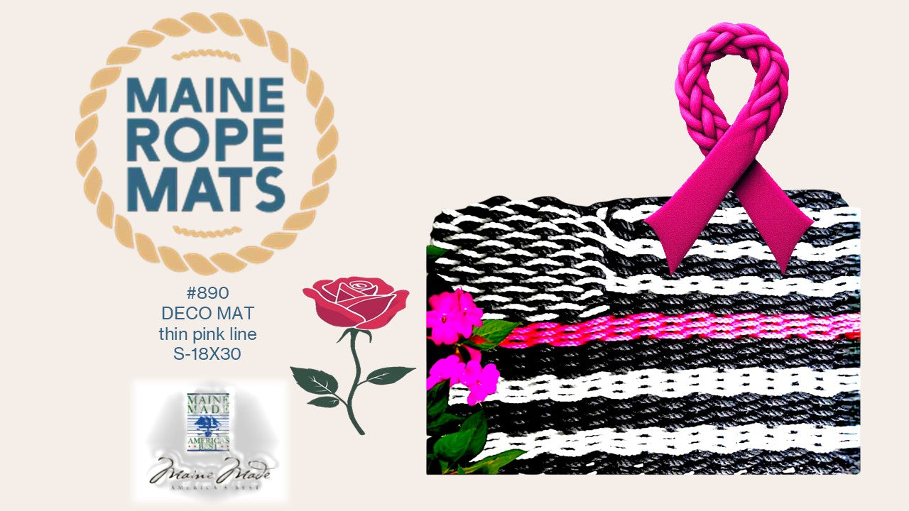 FLAG DECO MATS - Handcrafted Woven Maine Rope Door Mat