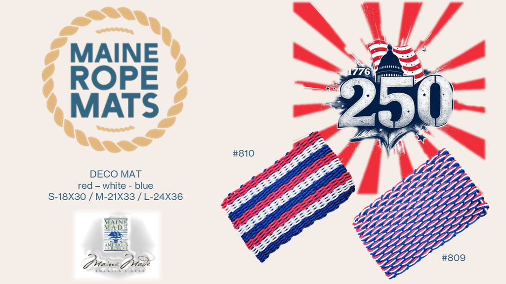 809 TW - Handcrafted Woven Maine Rope Door Mat