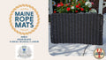 801 S - Handcrafted Woven Maine Rope Door Mat
