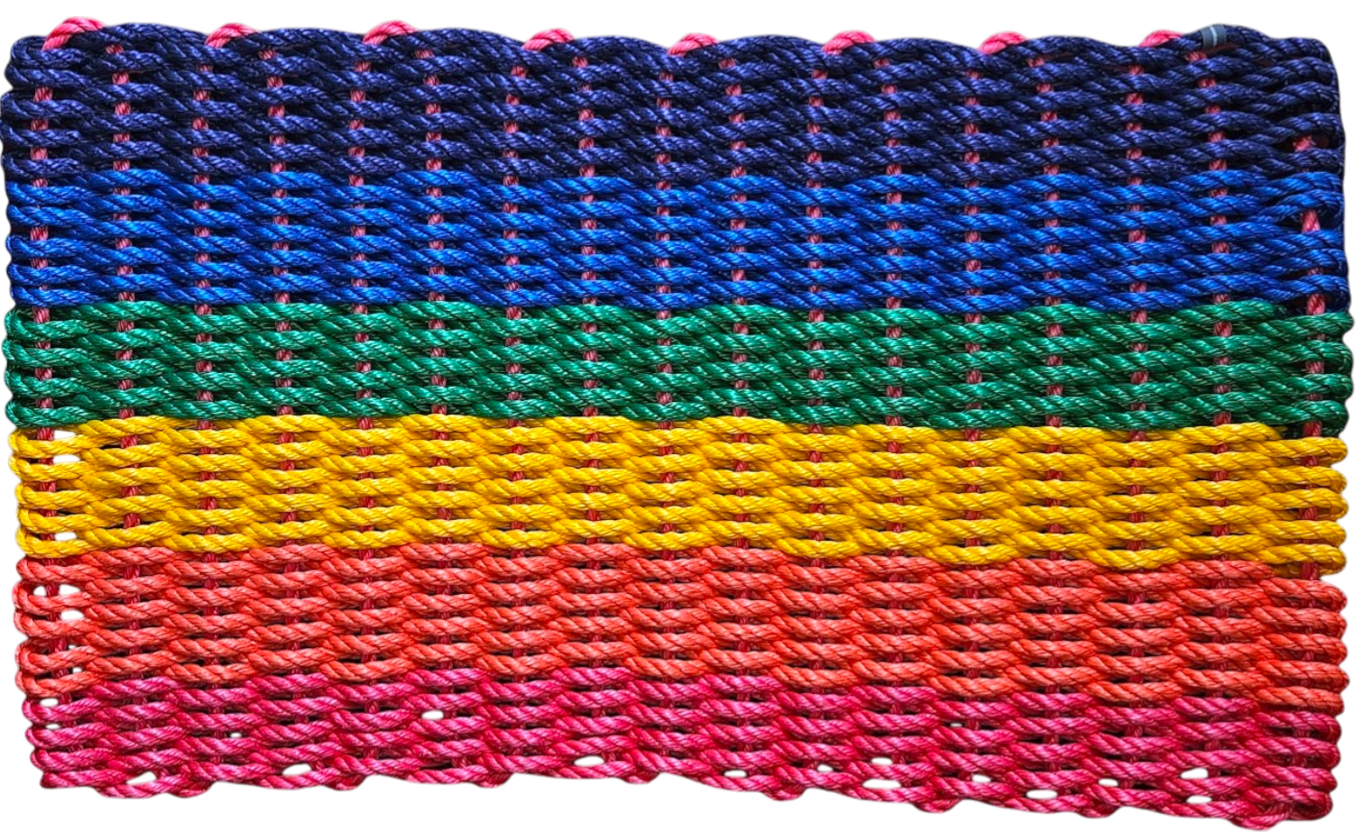 808 MS - Handcrafted Woven Maine Rope Door Mat